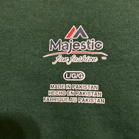 NWOT Green Bay Packets Fleece Blazer Size L Gray White Piping Packer Logo - Picture 5 of 6